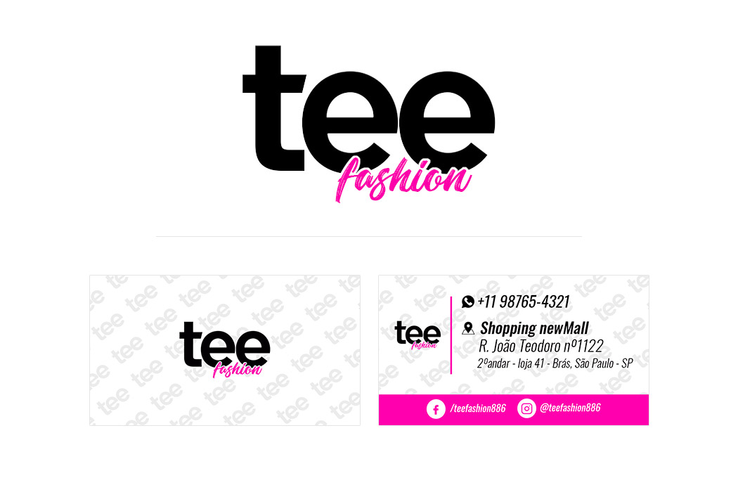Logo e Cartão de Visita Tee Fashion
