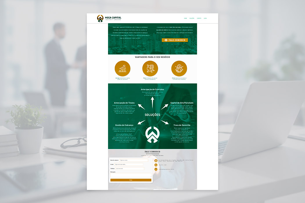 Site Institucinal Mega Capital